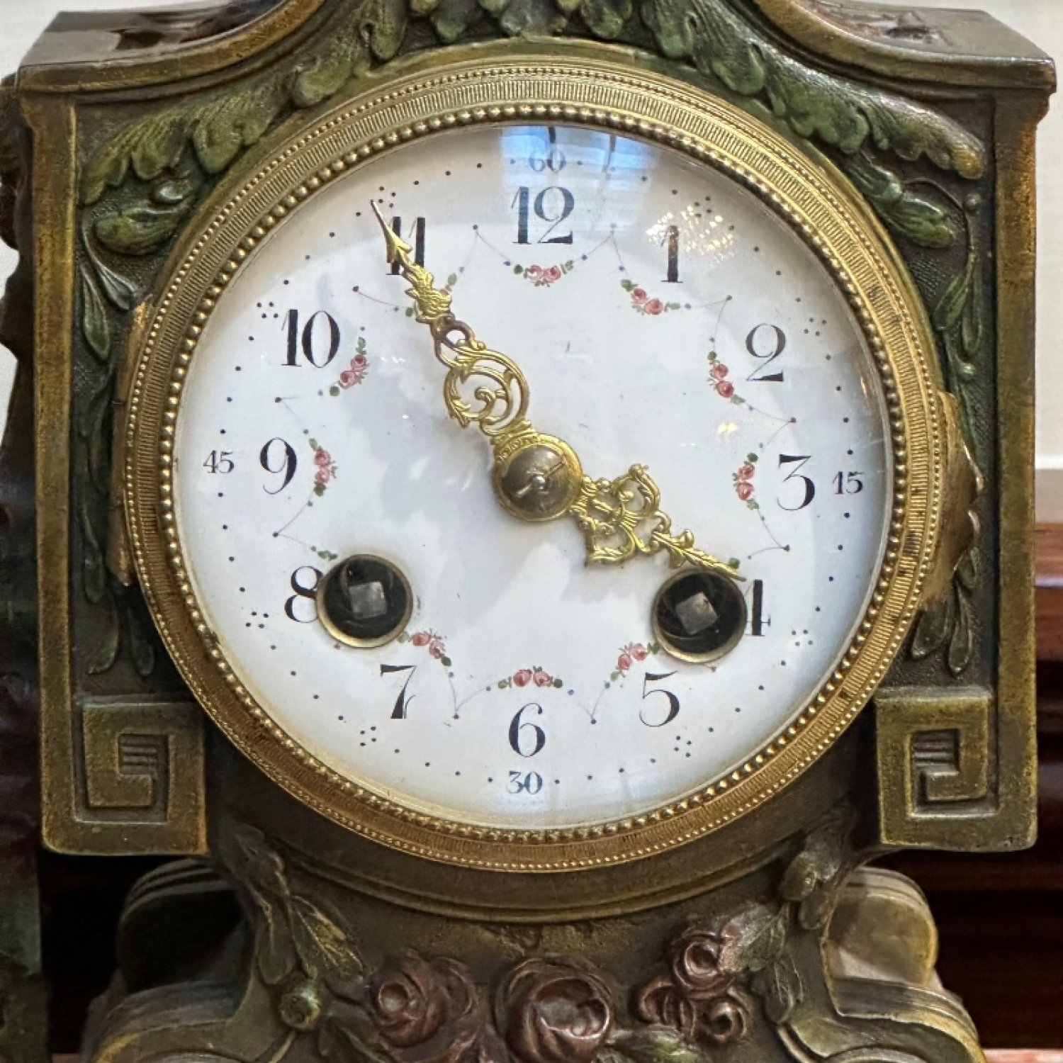 French garniture music themed clock c.1890