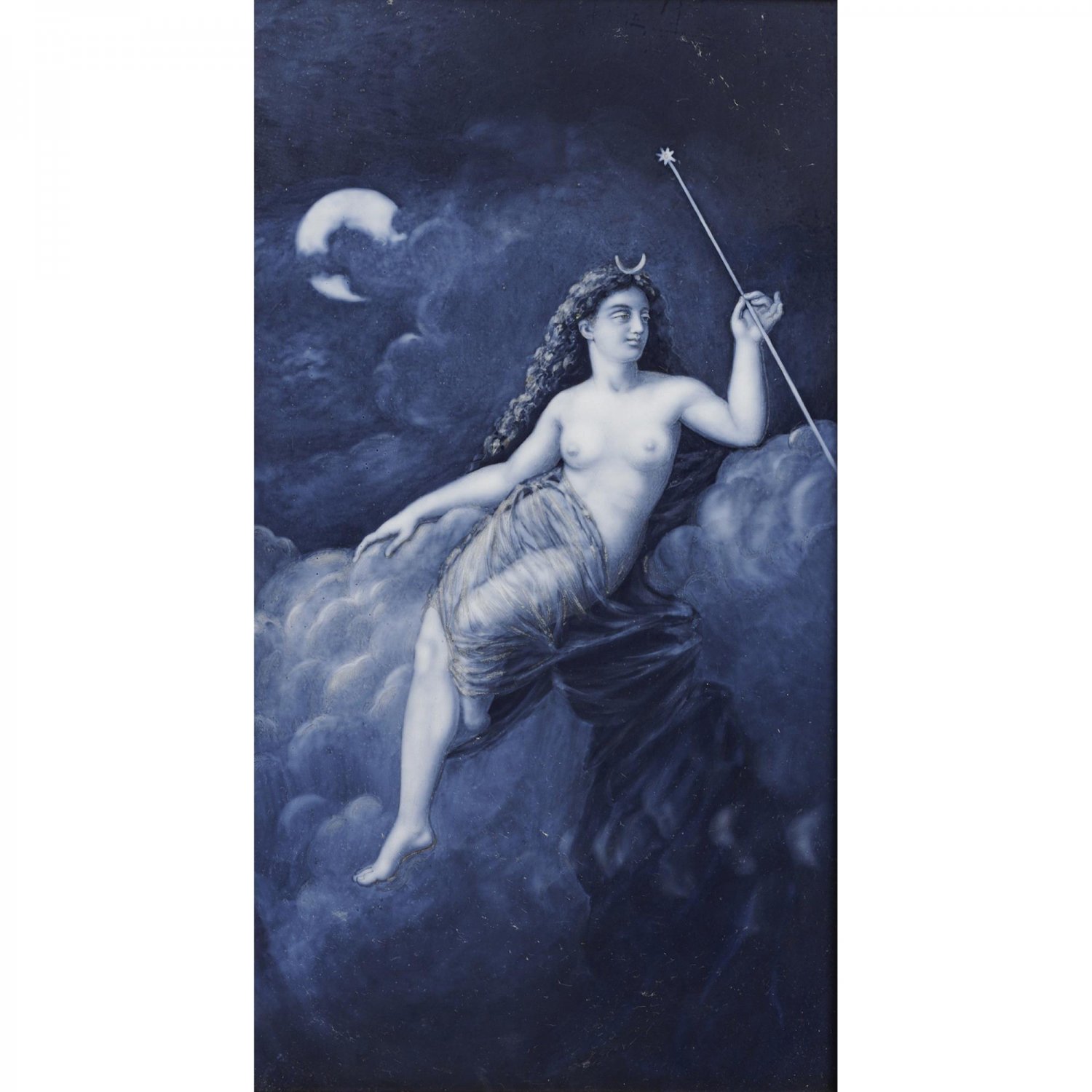  TJ Bott Jnr Framed Plaque of Night dated 1886 TJ Bott Jnr Framed Plaque of Night dated 1886 Royal Worcester porcelain ‘Limoges Enamel’ decorated plaque Thomas J. Bott, 