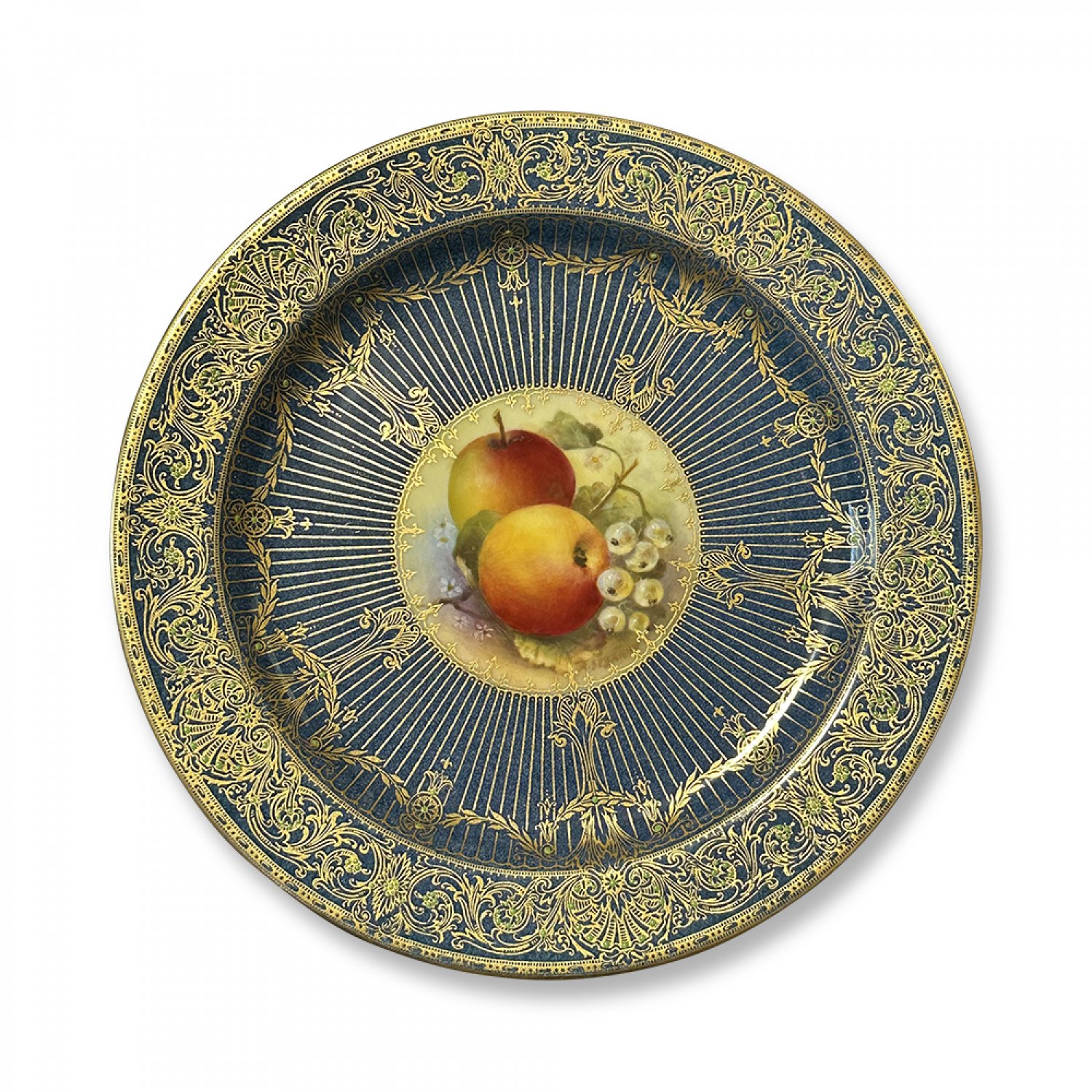 Royal Worcester painted fruit bowl by A. Shuck 