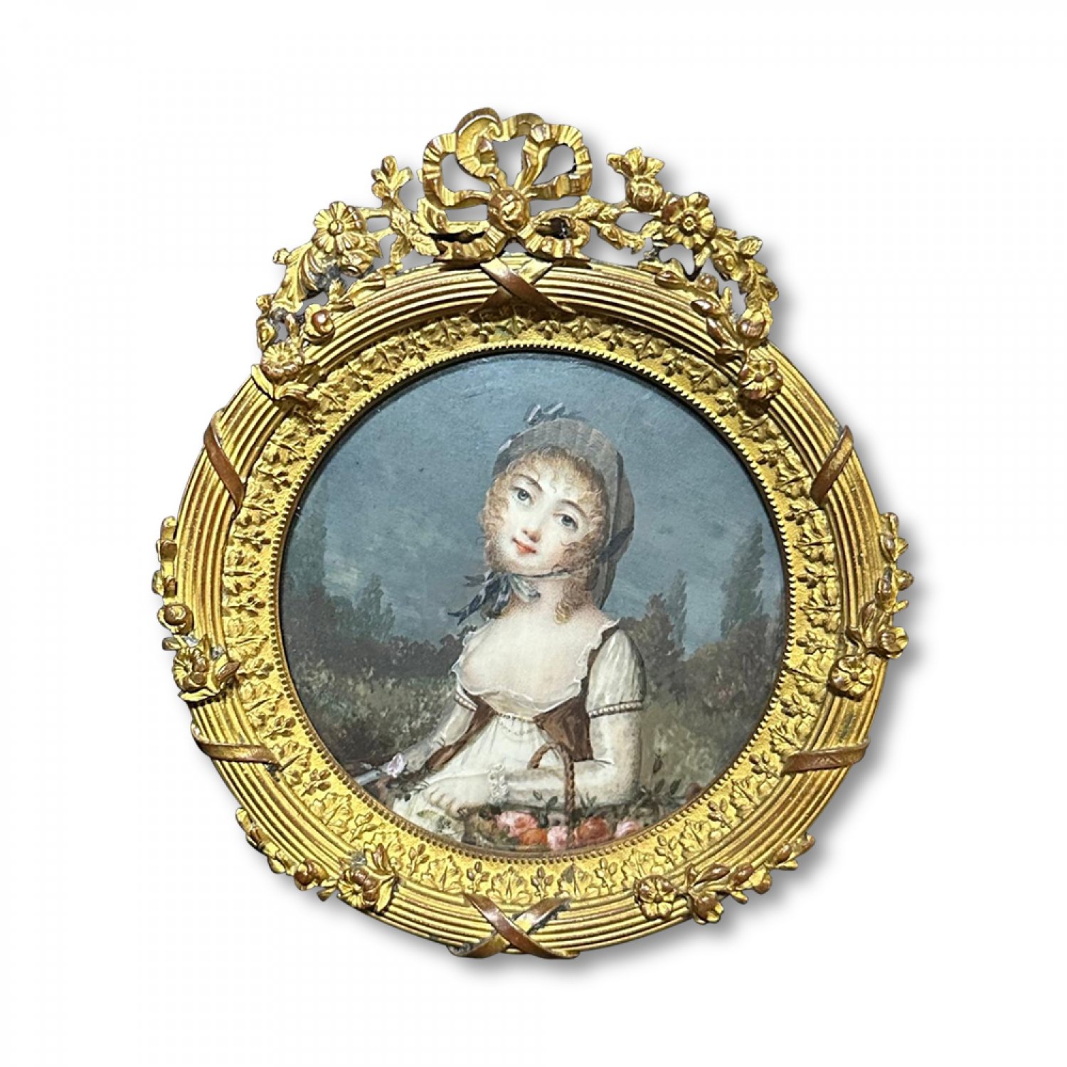 18th century ivory miniature of Madame Belmont 