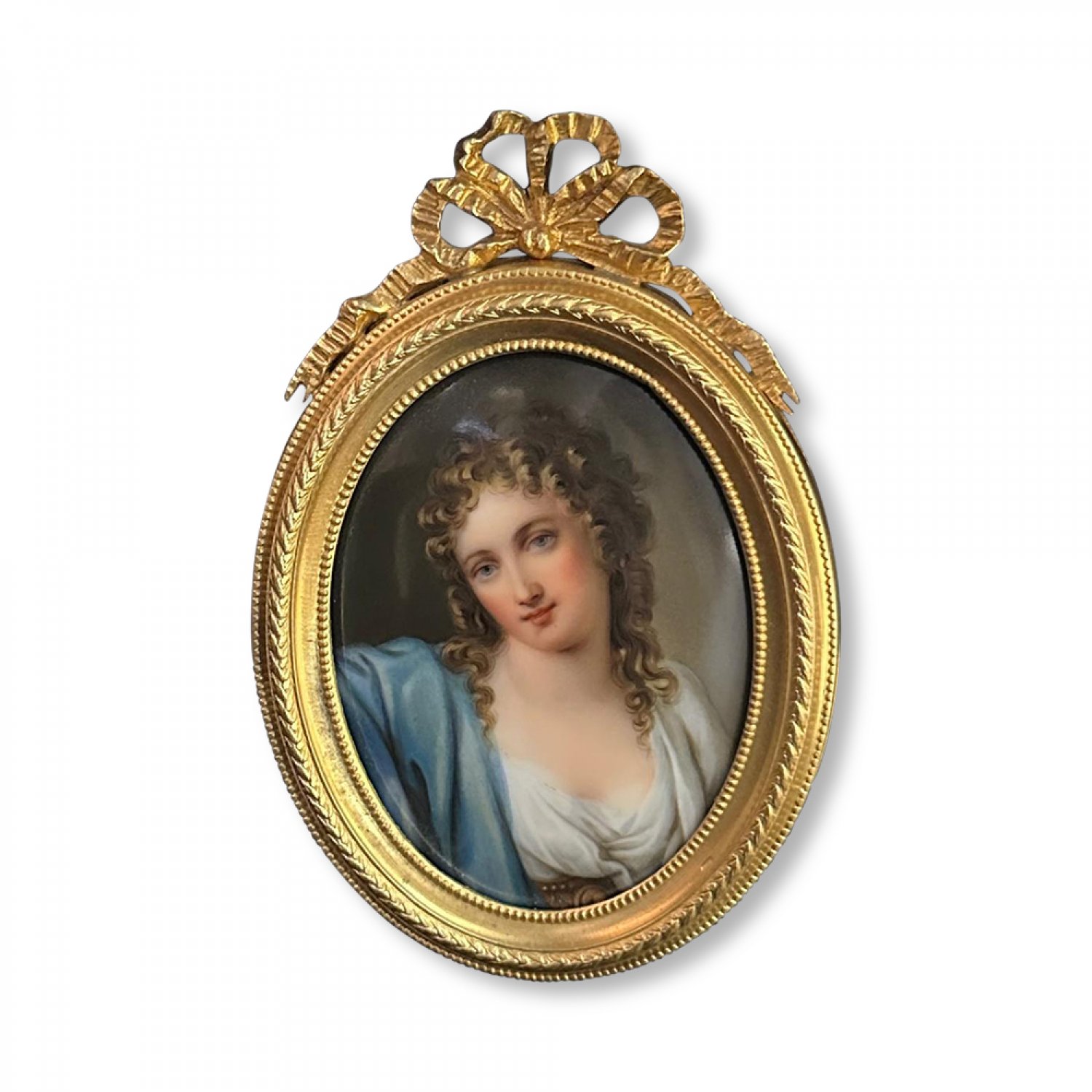 KPM porcelain portrait of Lady Hamilton by Angelica Kauffman 
