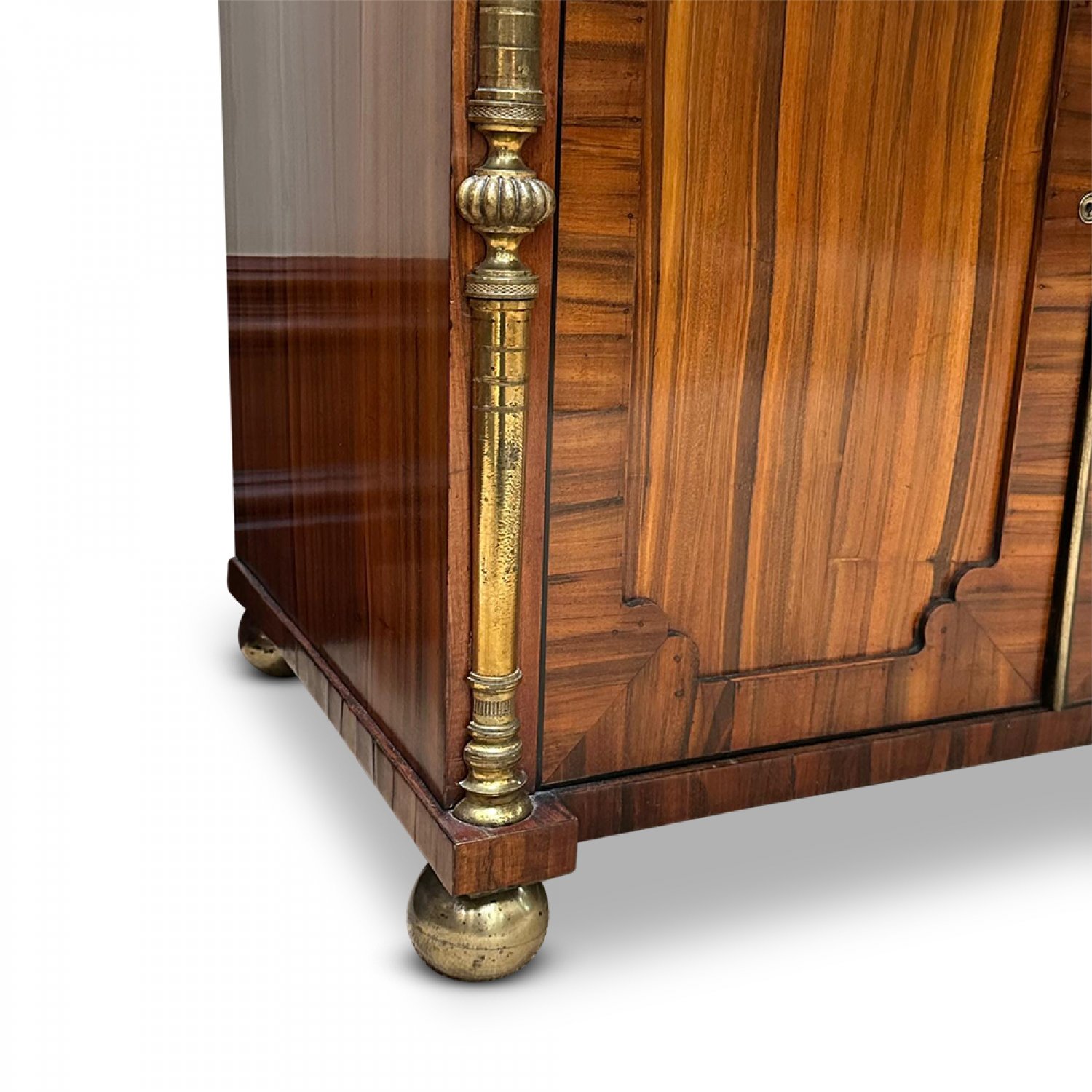 English Regency Grecian Zebrawood Secretaire, London 