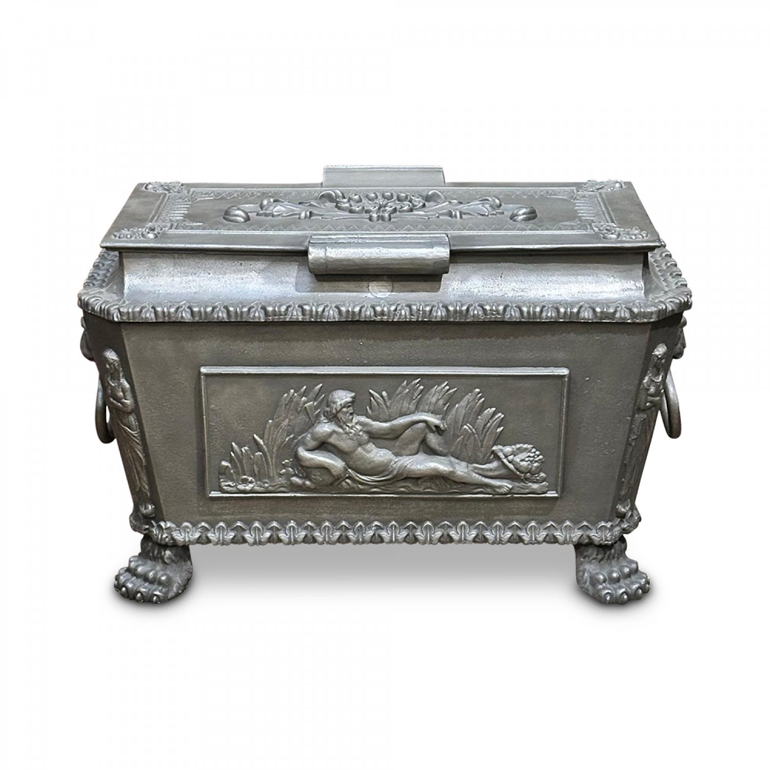 Rare Regency cast iron strong box 