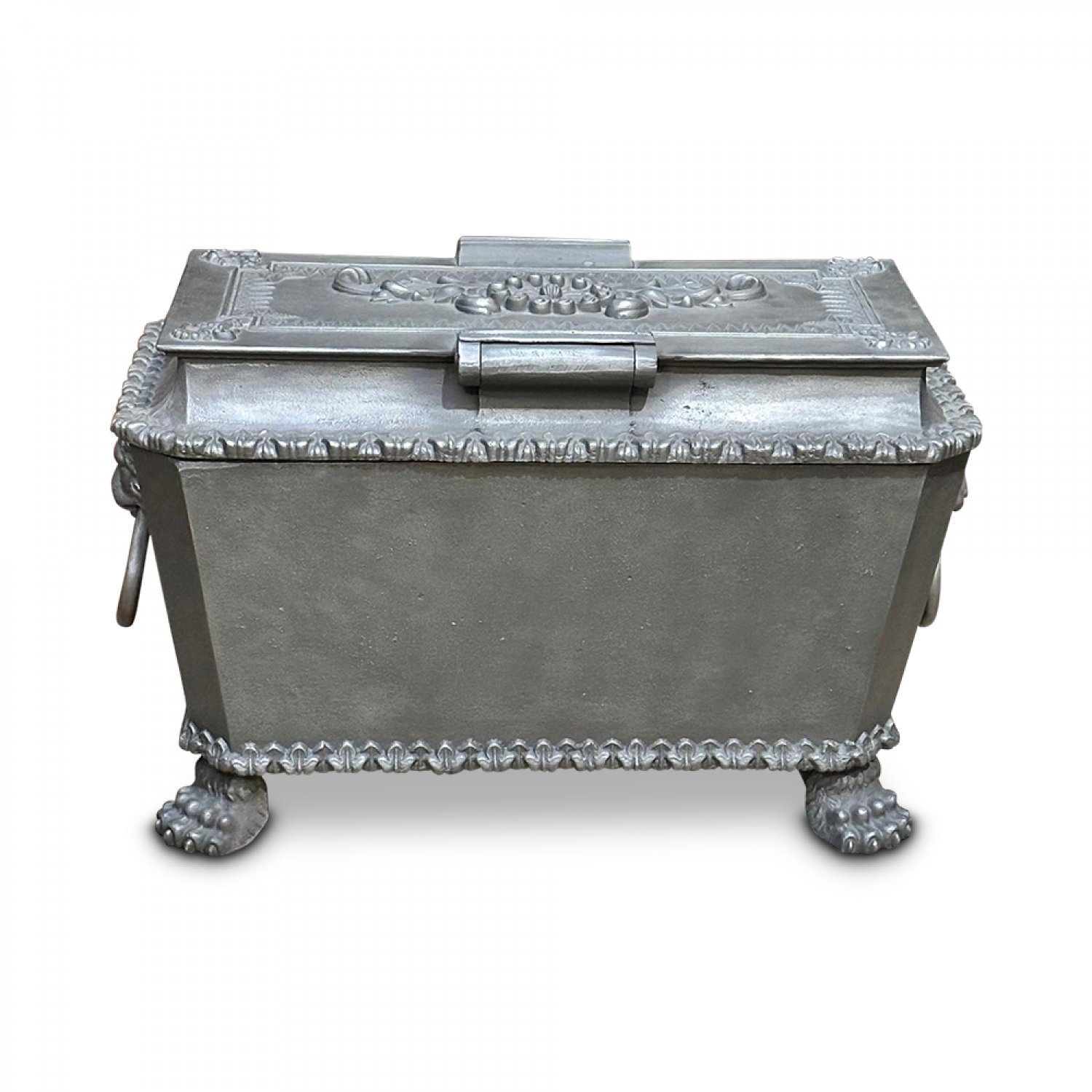 Rare Regency cast iron strong box 