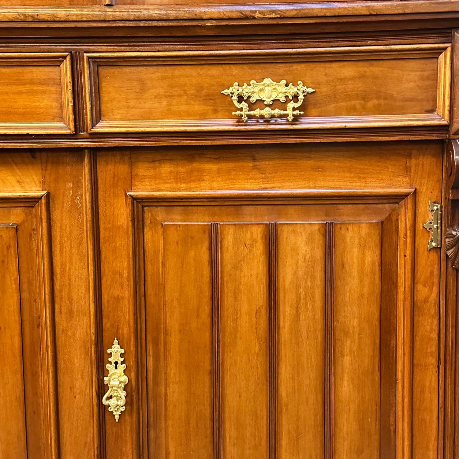 Superb Australian cedar two section bookcase 