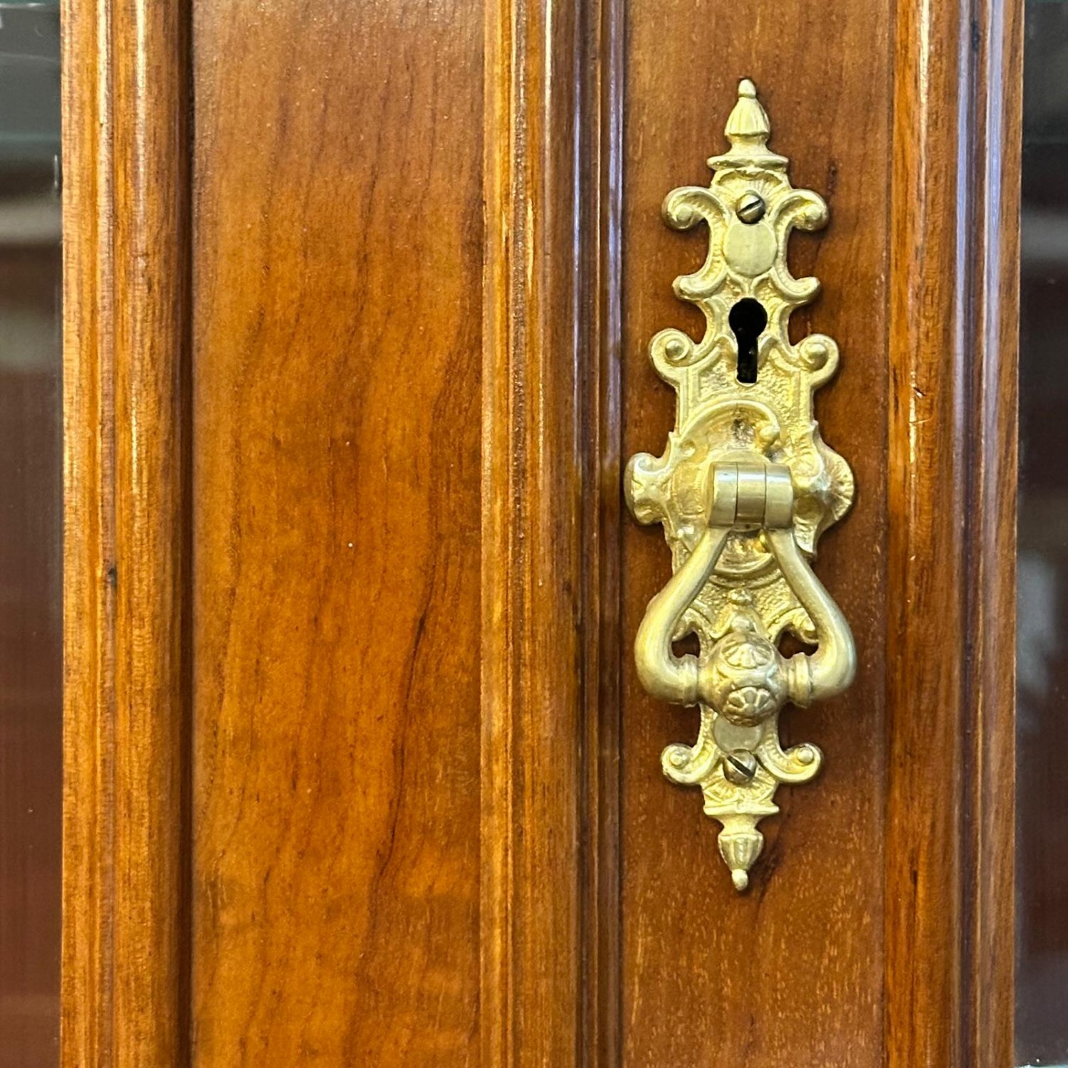 Superb Australian cedar two section bookcase 