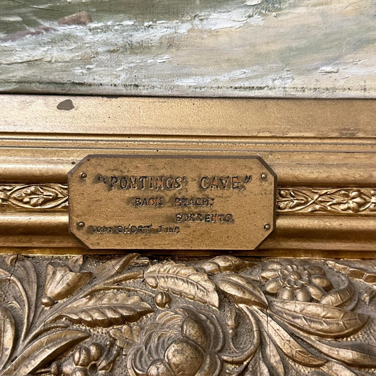 Pontings Cave Back Beach Sorrento by William Short Jr. 