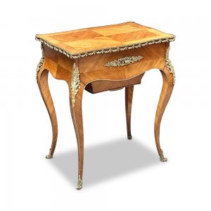 Louis XV style kingwood jewellery table with gilt bronze mounts by Tahan Paris