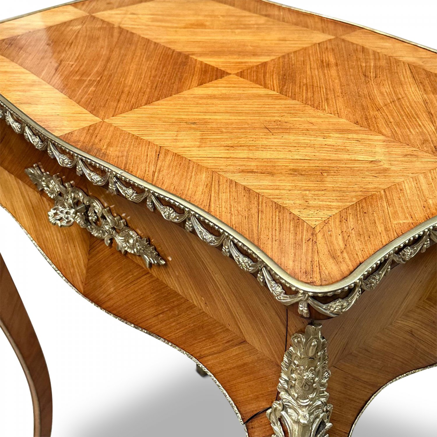 Louis XV style kingwood jewellery table with gilt bronze mounts by Tahan Paris