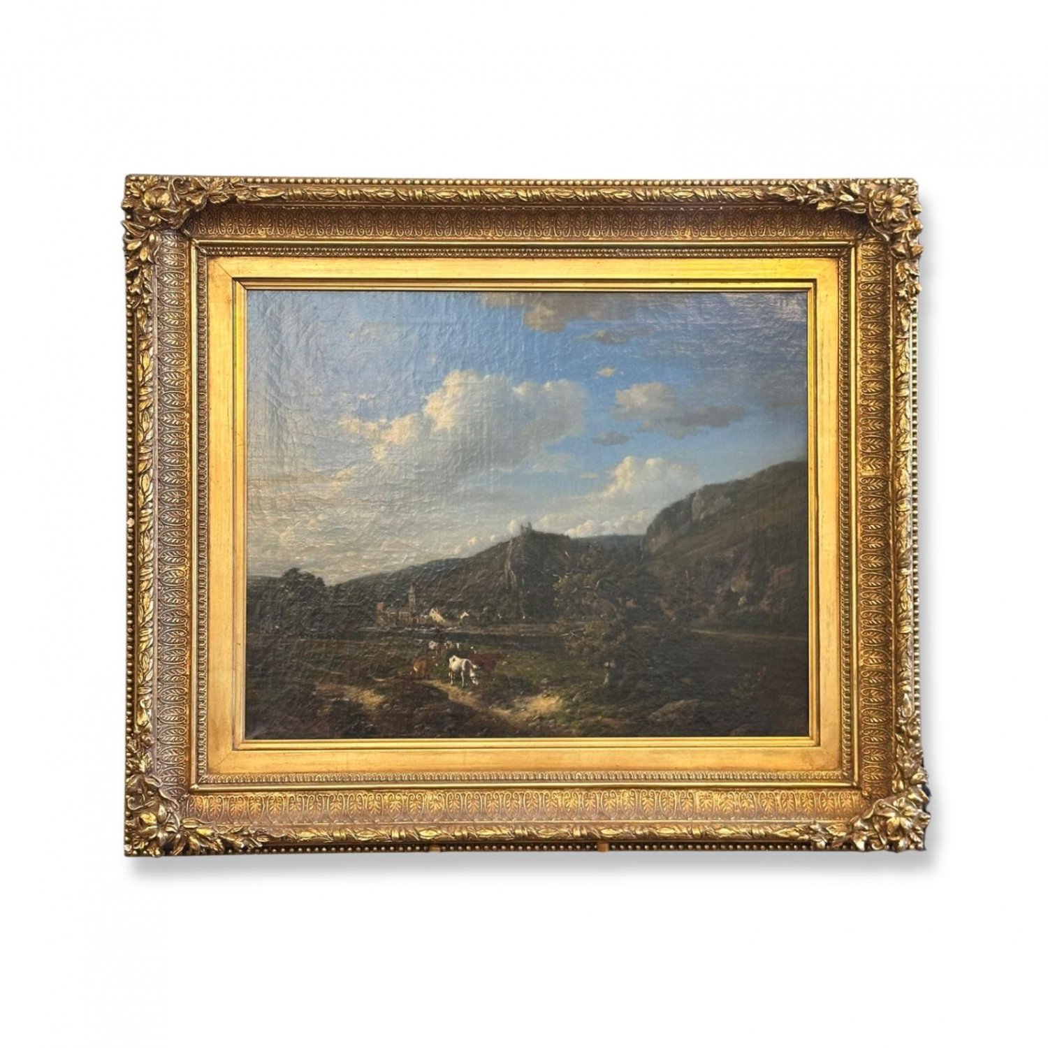 19th century “Landscape with cattle” by Vojeue 