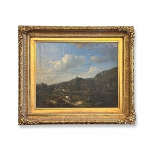 19th century “Landscape with cattle” by Vojeue 