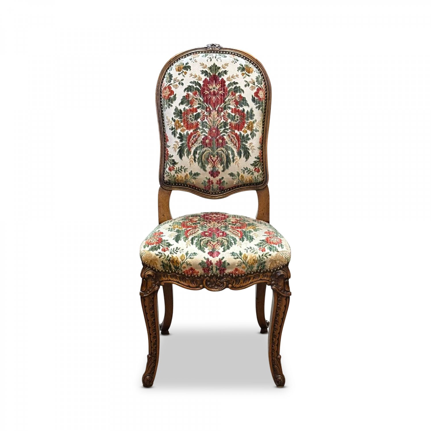 Superb Set 10 French oak carved dining chairs 