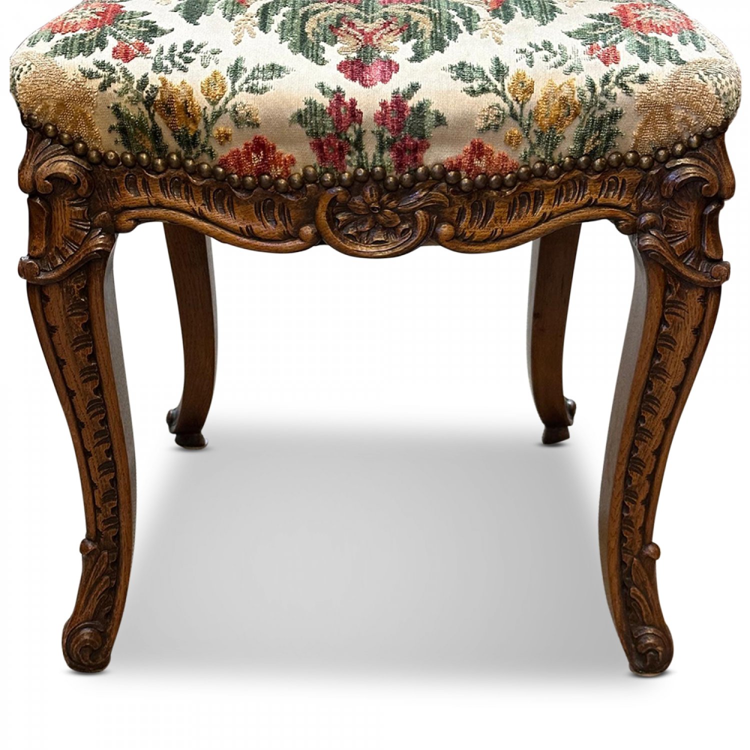 Superb Set 10 French oak carved dining chairs 