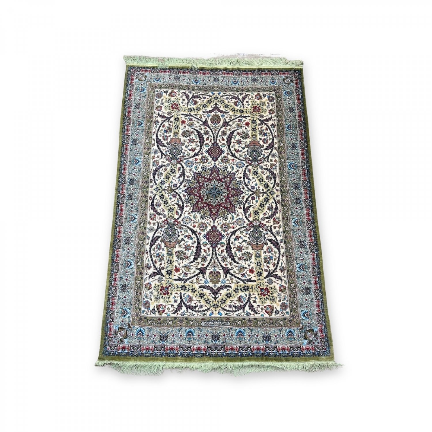 Qom Arjian silk Persian carpet
