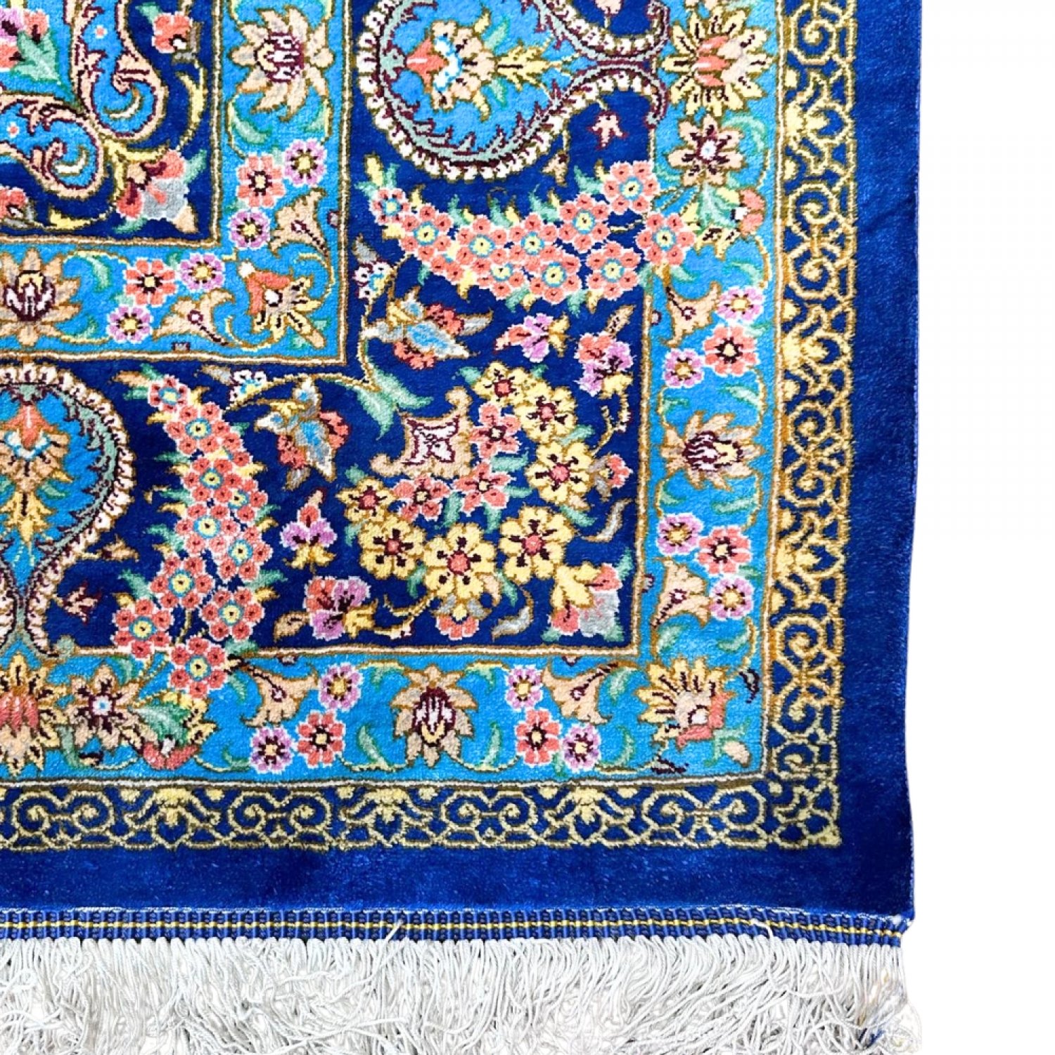 Iran Qum Saadi Persian Carpet signed
