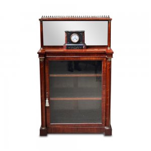 English rosewood compact mirrored back Empire style sideboard with ormolu mounts 