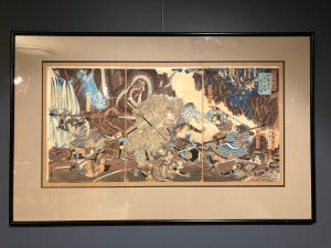 Meiji Period Japanese Triptych