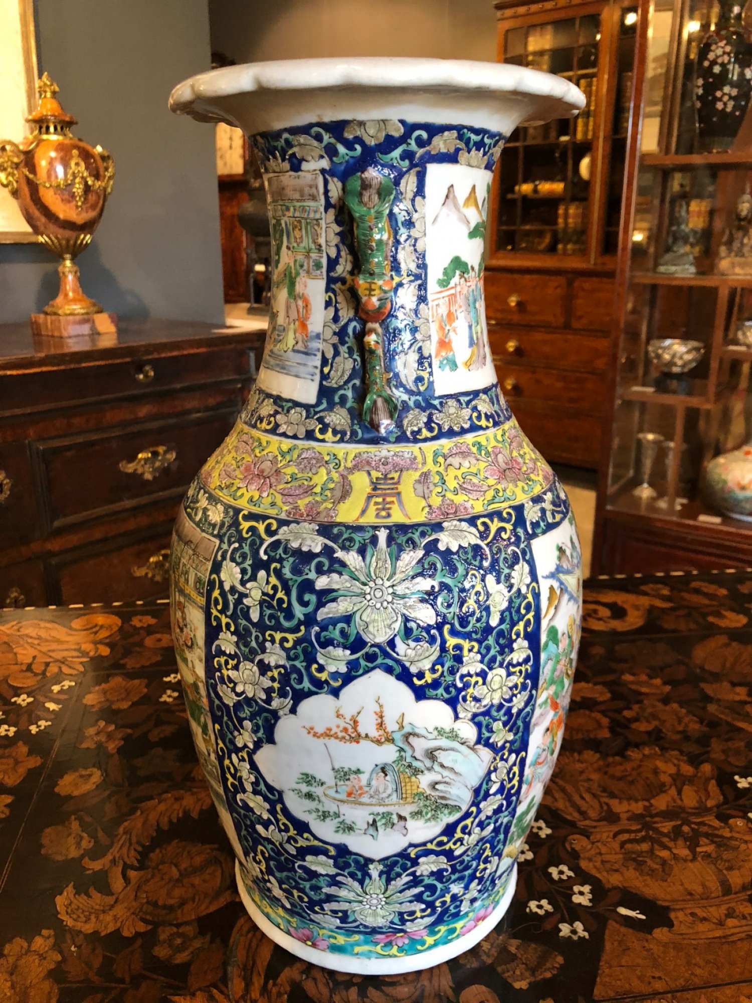 Large 19th Century Cantonese Vase