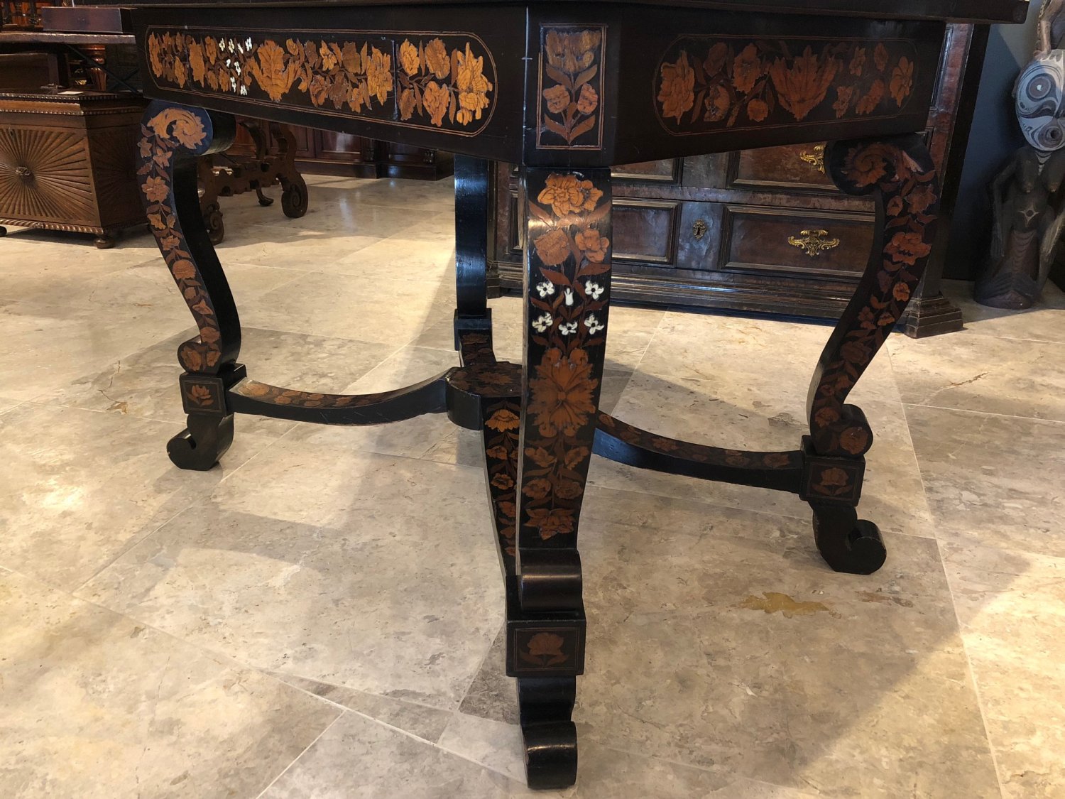 18th Century Dutch Marquetry Table