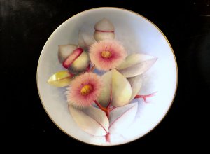 Exhibition Quality Royal Worcester Plate Flowering Eucalyptus