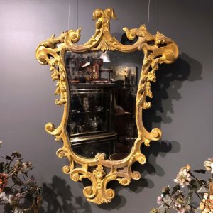 18th Century Gilt Wood Wall Mirror