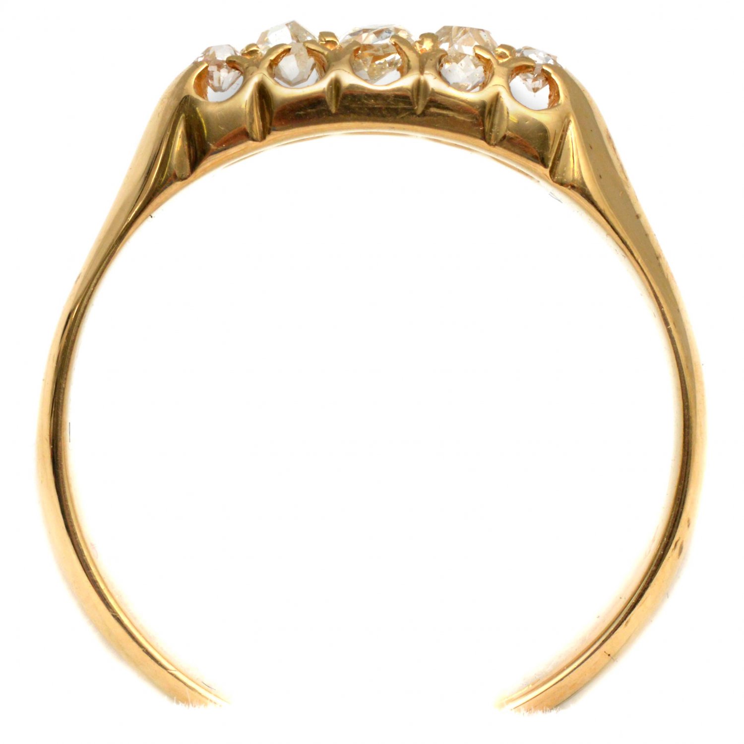 18ct Rose Gold 5 Diamond Ring