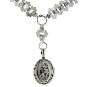 Silver Collar and Locket