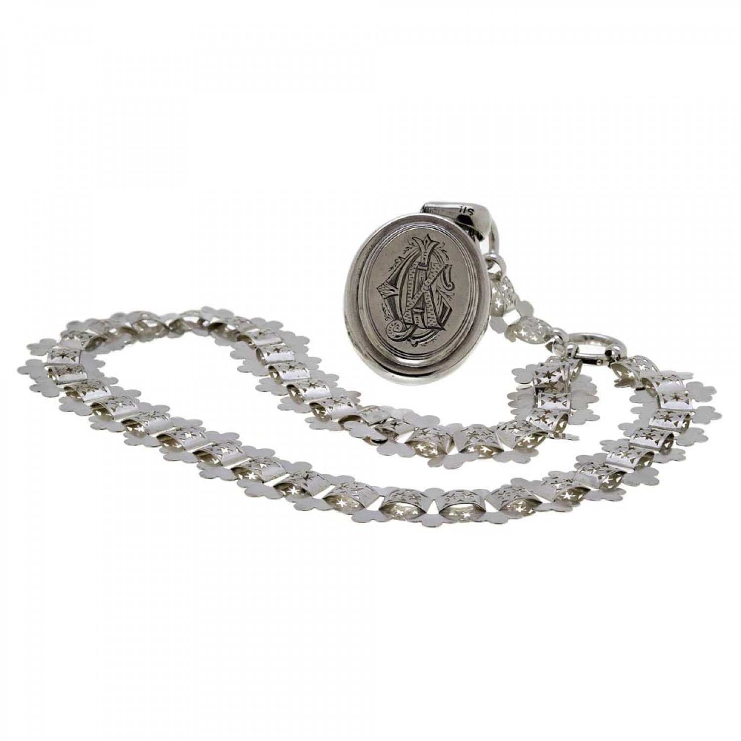 Silver Collar and Locket