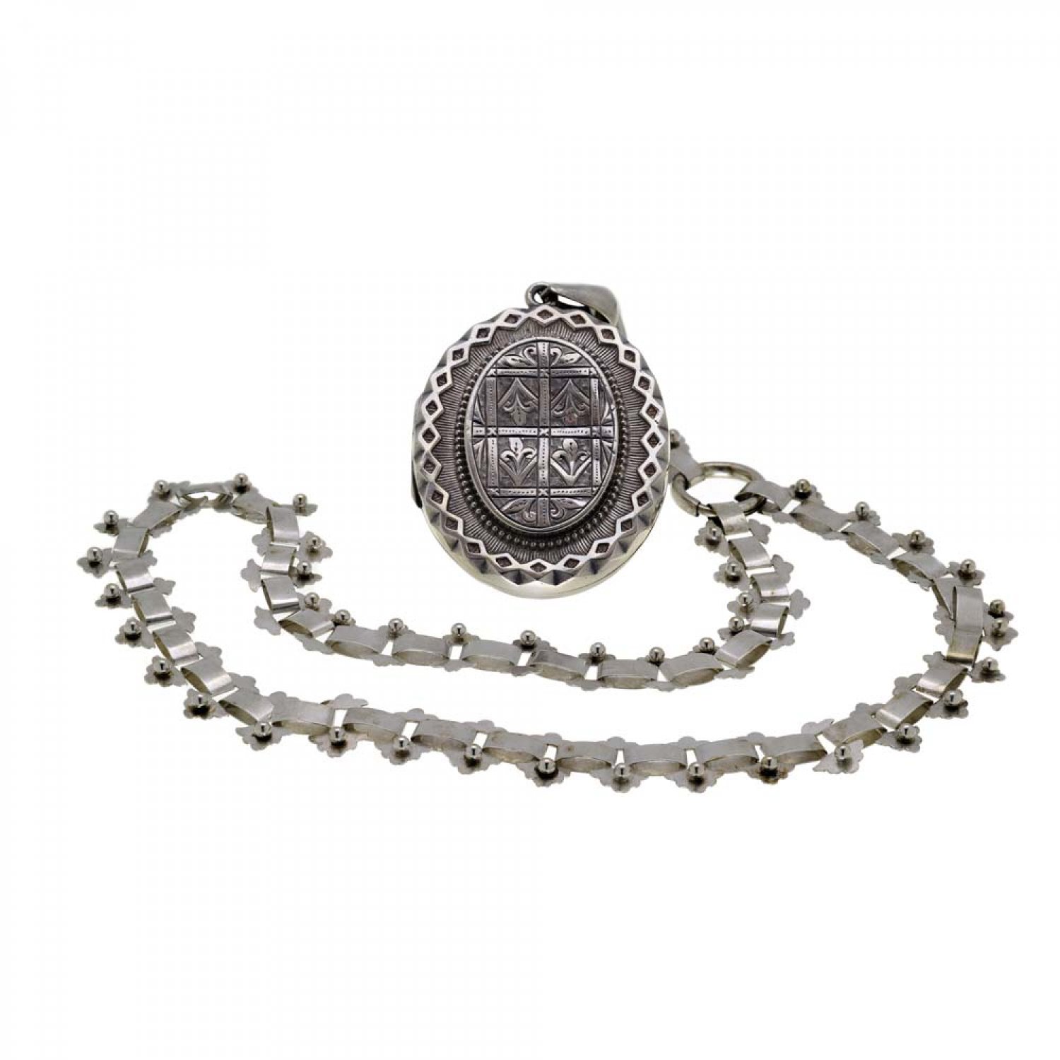 Sterling Silver Collar and Locket