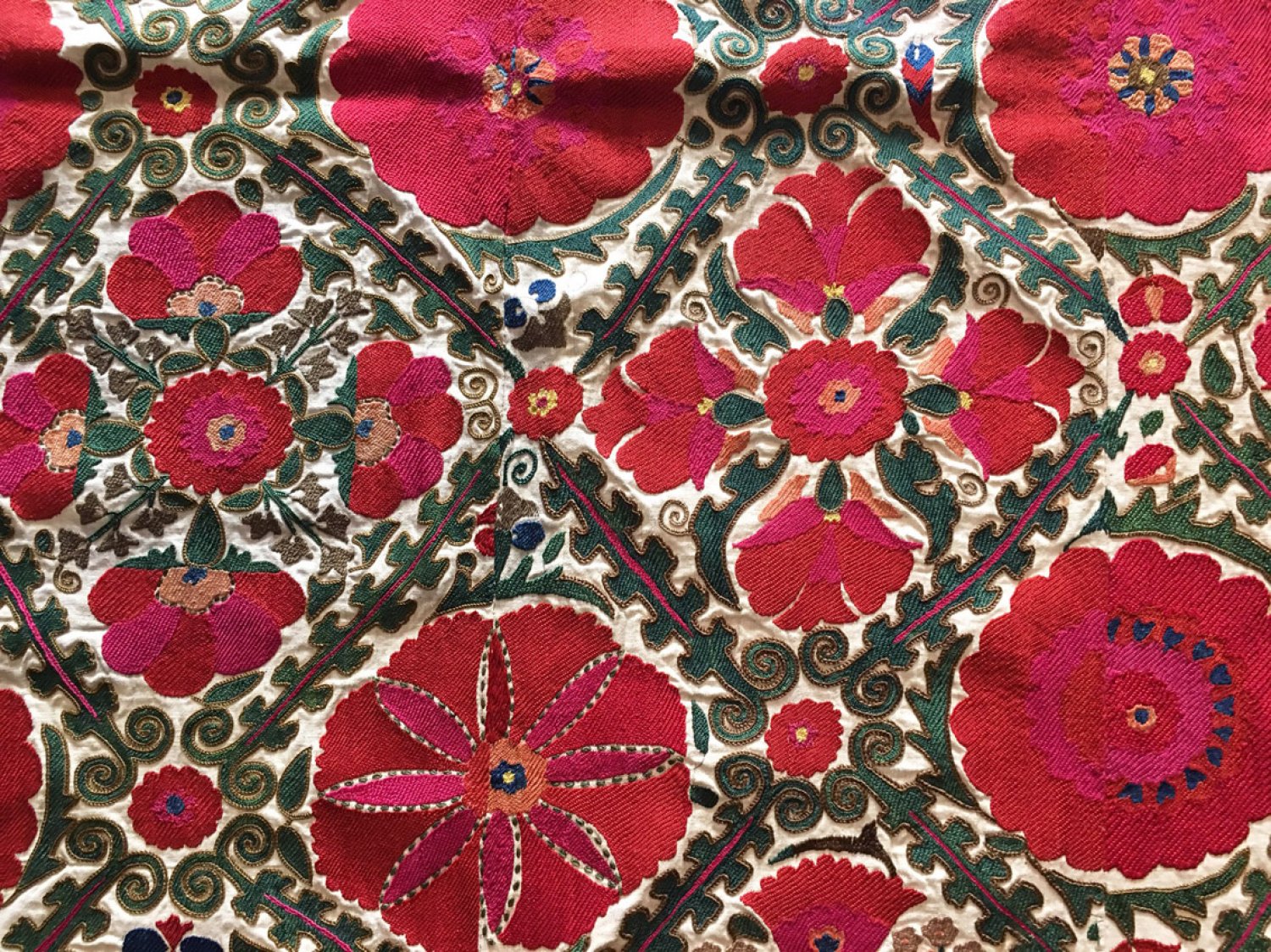 Bokhara Suzani, embroidery from Uzbekistan