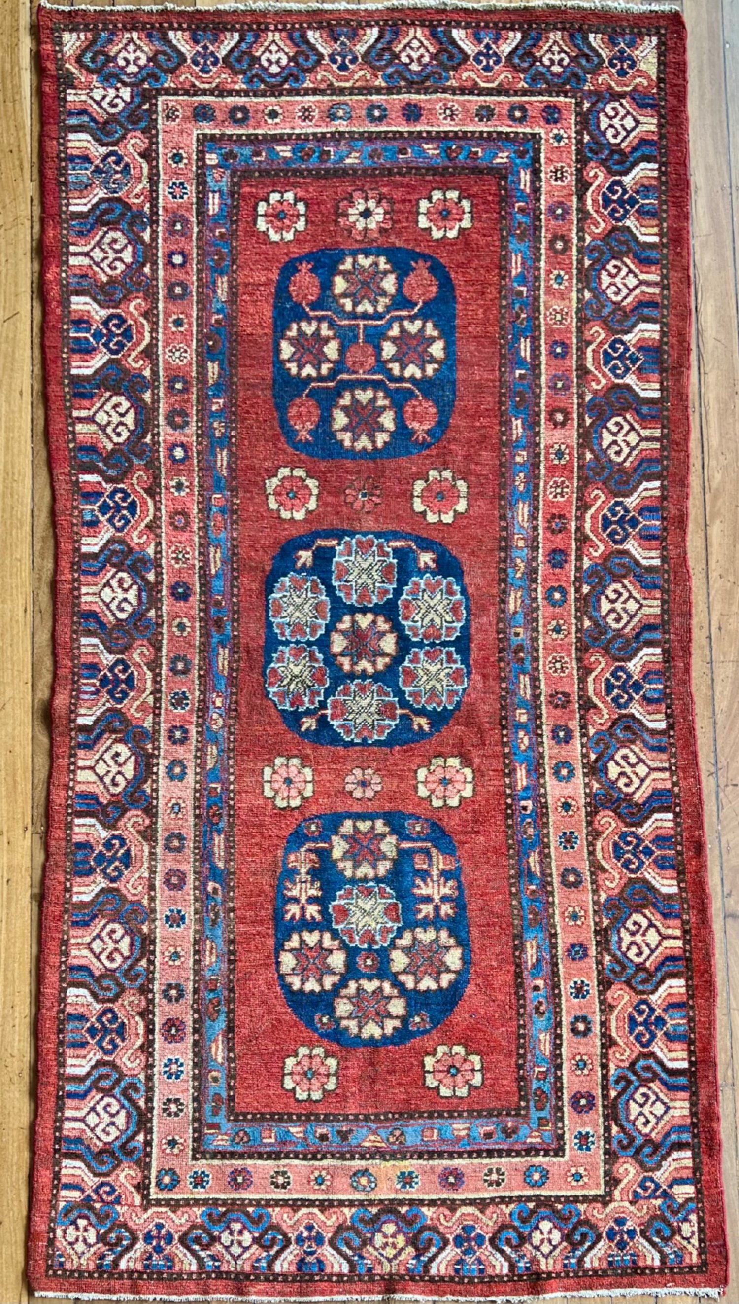 Khotan rug from east Turkestan / Xinjiang province, western China