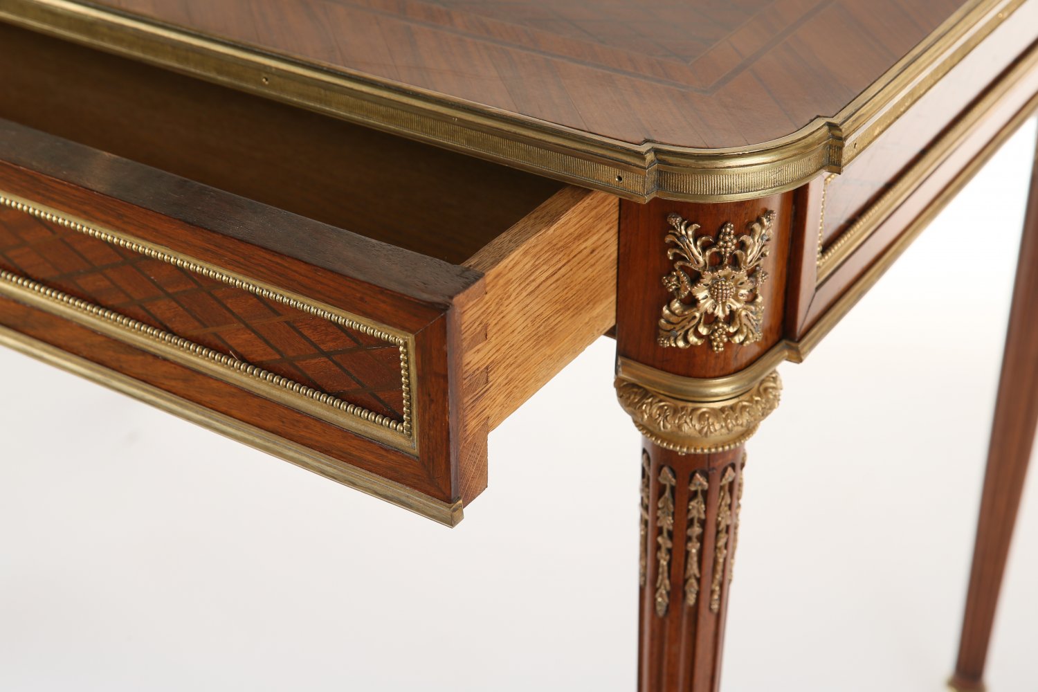 French Parquetry Writing Table