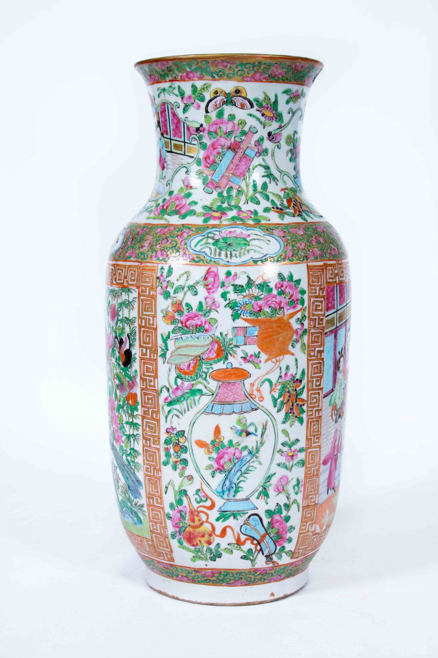 Chinese Famille Rose Ceramic Vase