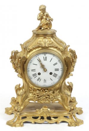 A Fine French Gilt-Bronze Mantel Clock by Vincenti & Cie 1855 