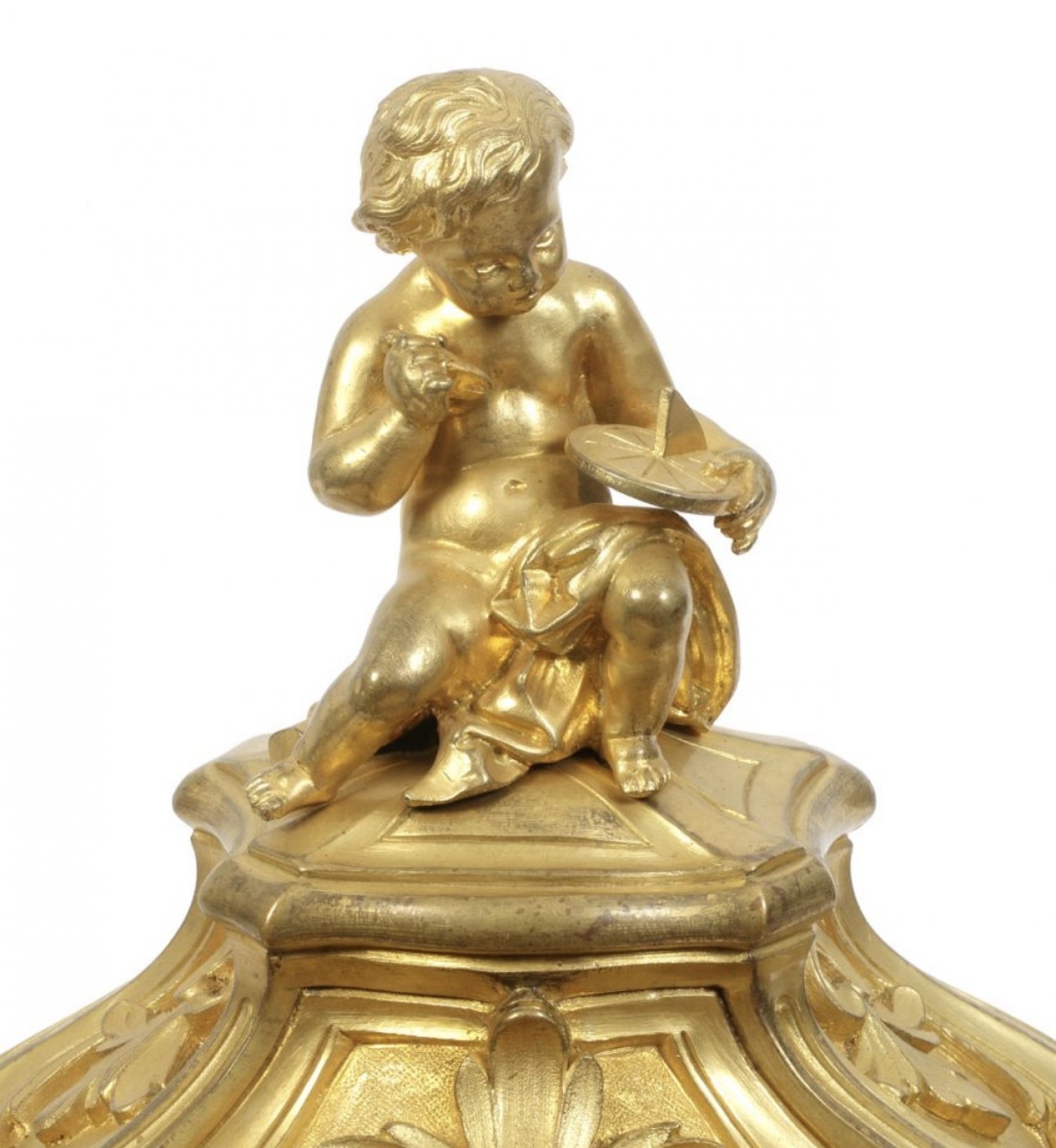 A Fine French Gilt-Bronze Mantel Clock by Vincenti & Cie 1855 
