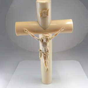 17th Century French Ivory Crucifix 