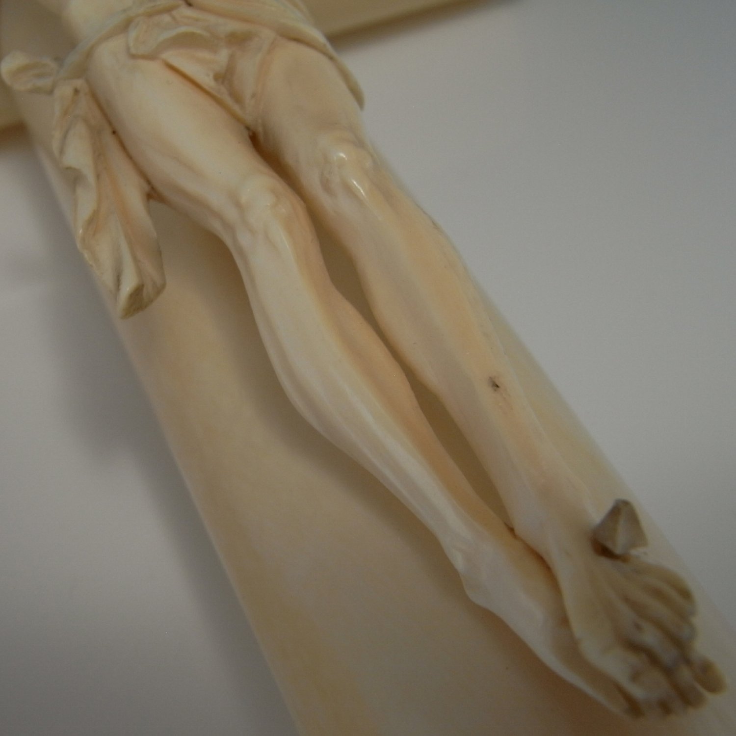 17th Century French Ivory Crucifix 