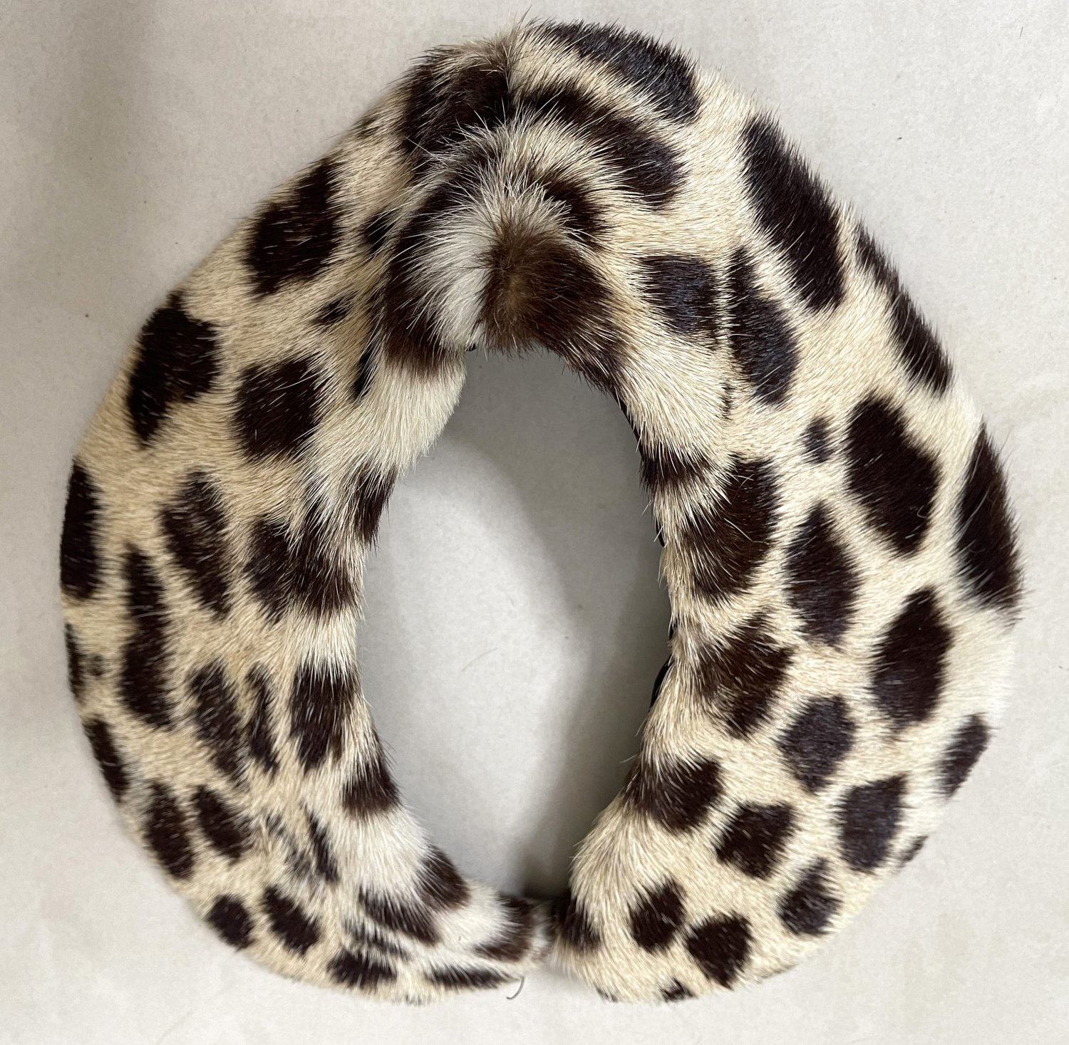 Antique Leopard Fur Peter Pan Style Collar (Necklace, Accessory, Scarf) 