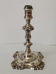 A George II Silver Taperstick