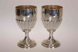 A Fine Pair of George III Goblets