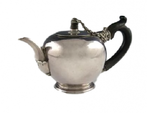A very rare George I West Country Silver Teapot