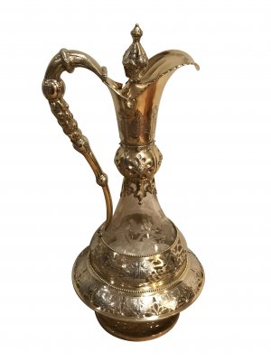 A fine Victorian silver mounted claret jug.