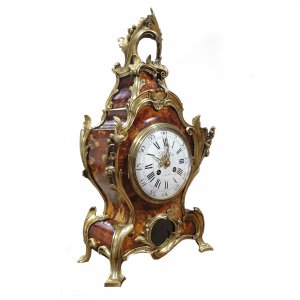 Louis XV Tortoiseshell Mantle Clock