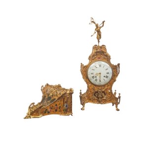 An 18th Century Swiss Large Painted Louis XVI Bracket Clock