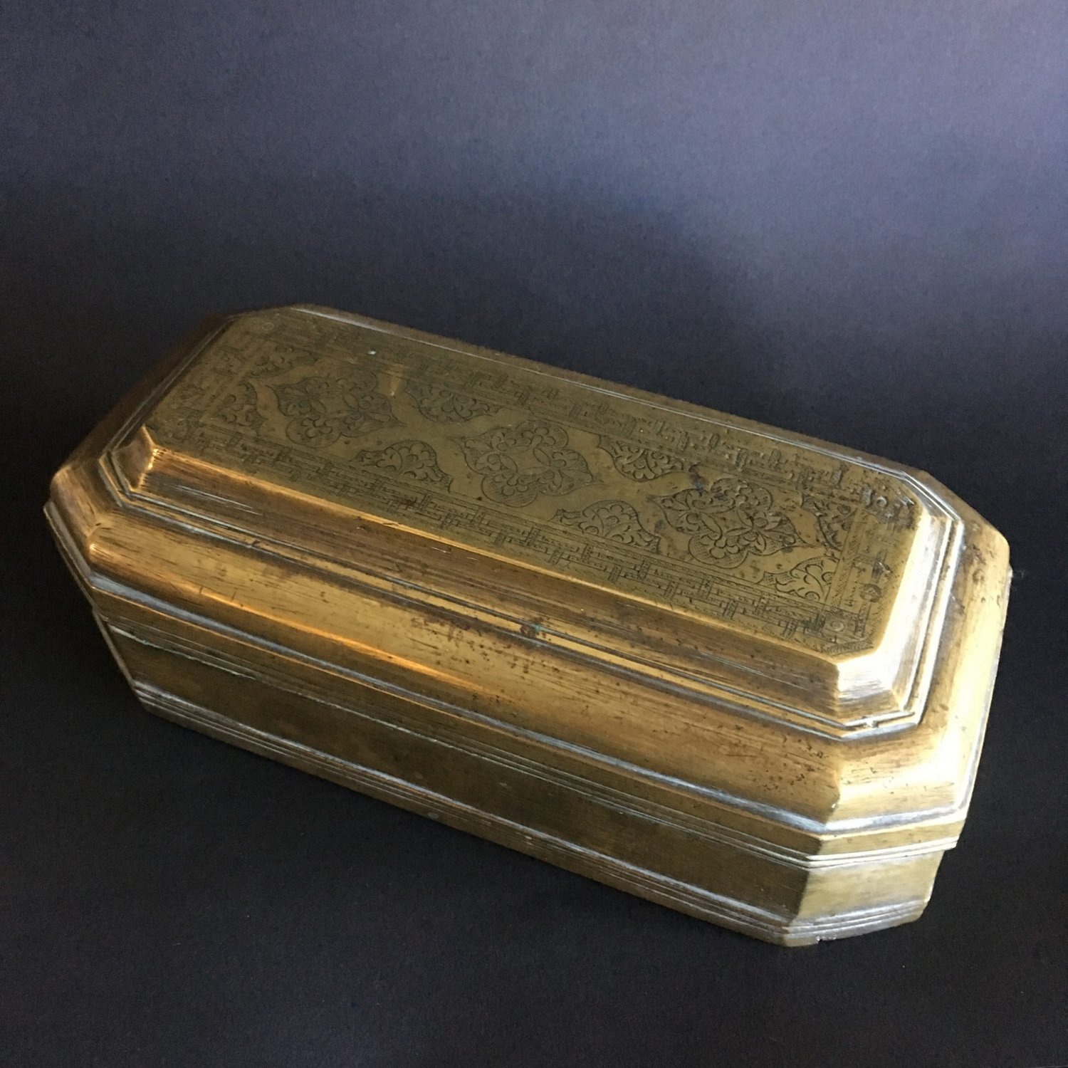 Brass tobacco box 
