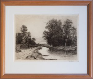 Etching of a Riverscape