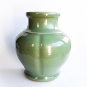 Japanese celadon vase.