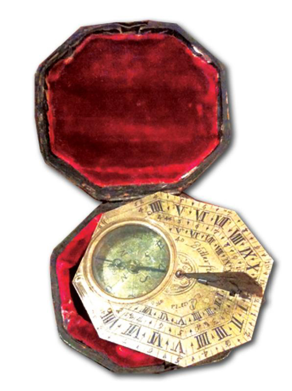 A Butterfield Brass Sundial