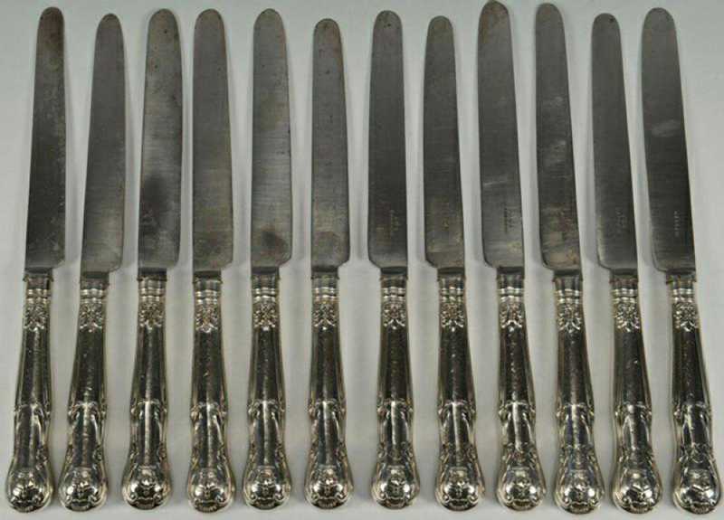A Rare Suite Of 12 Knives From The Personal Servic