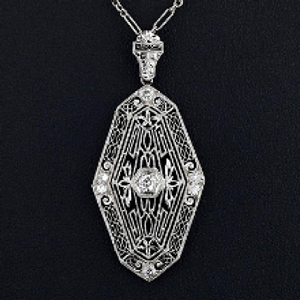 Art Deco diamond pendant